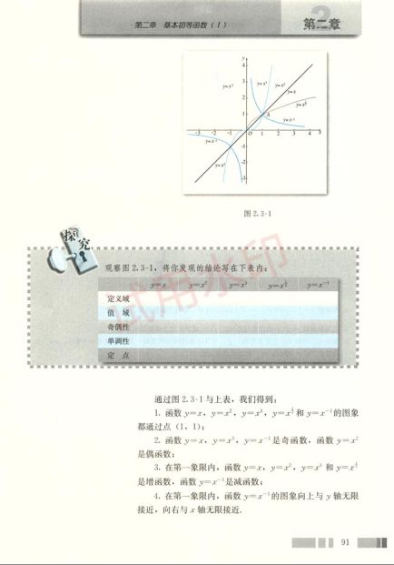 高中数学必修1课本-人教版下册第31页