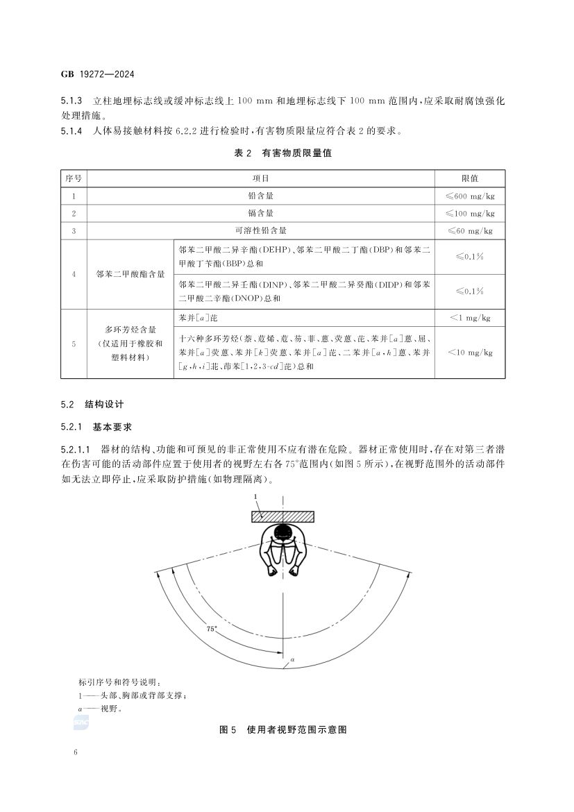 室外健身器材的安全 GB19272-2024第12页