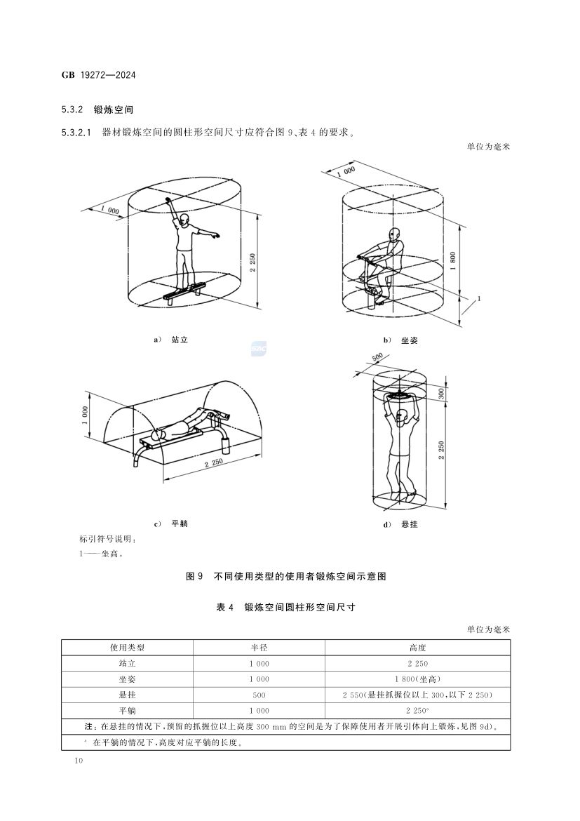 室外健身器材的安全 GB19272-2024第16页