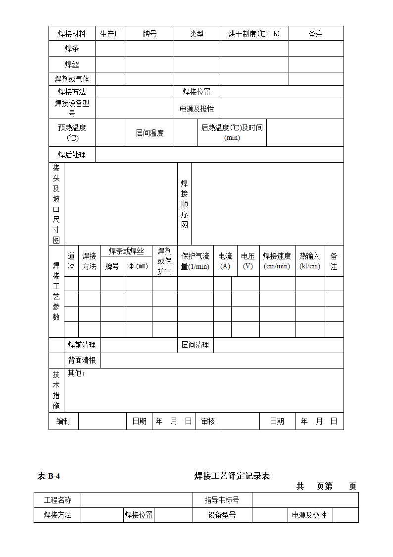 焊接工艺评定报告第4页