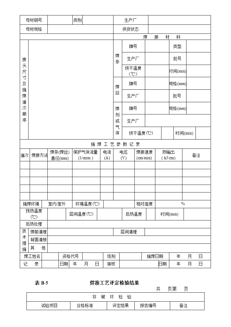 焊接工艺评定报告第5页