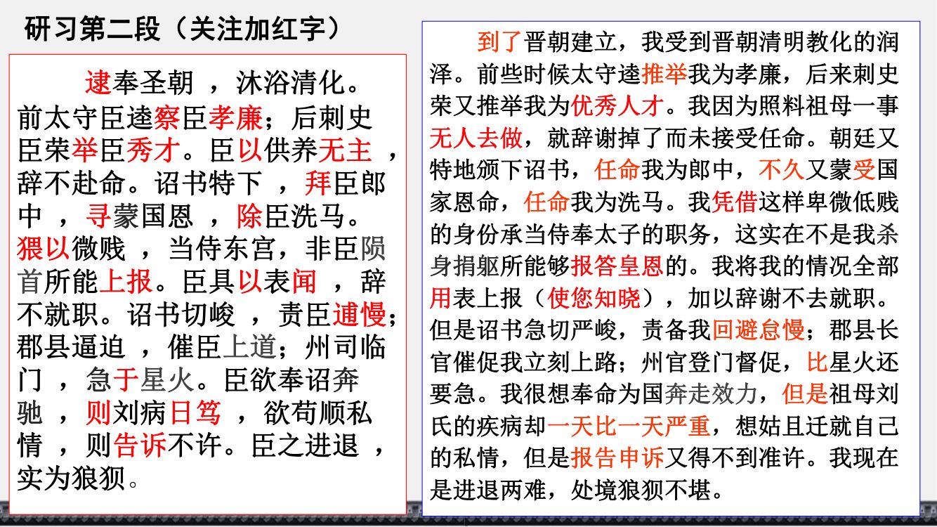 《陈情表》教学课件第45页