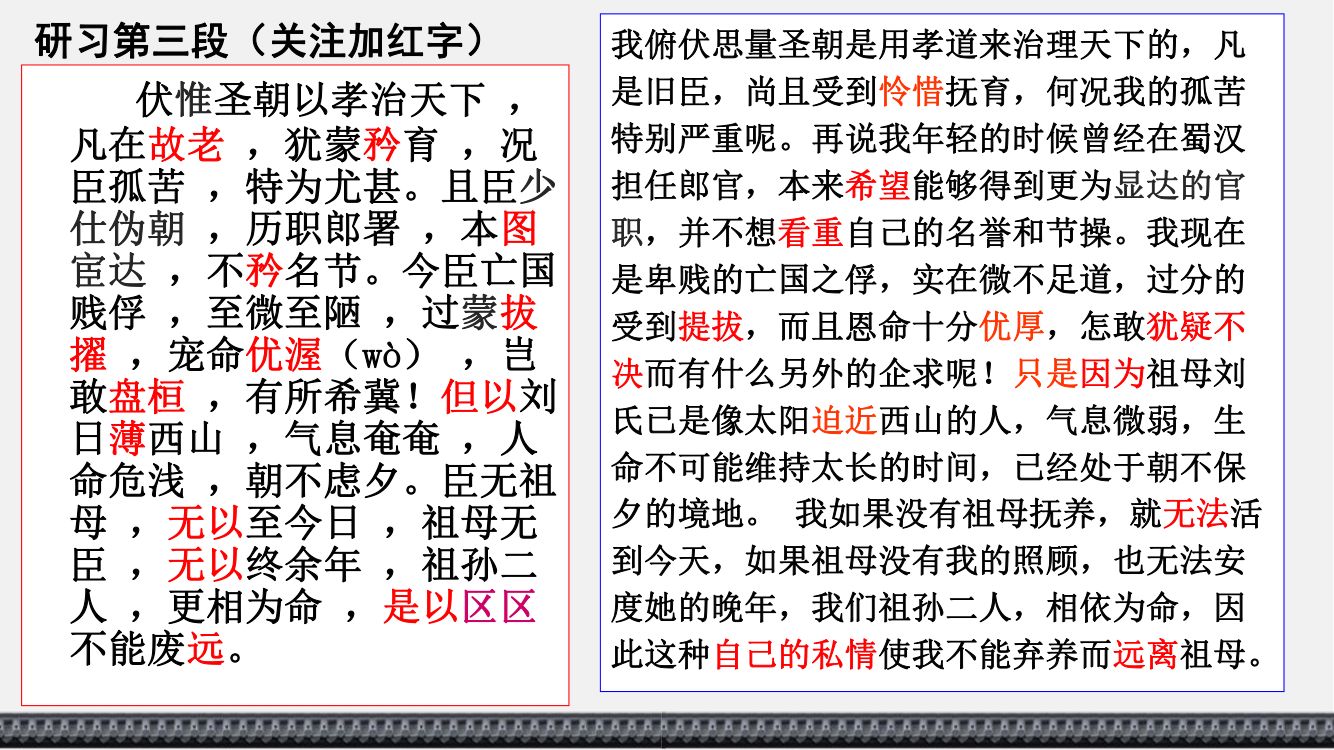 《陈情表》教学课件第49页