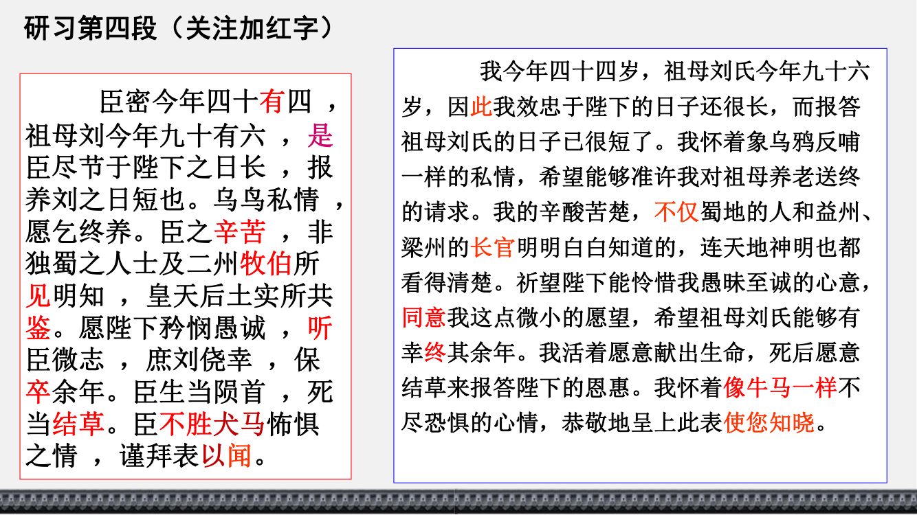 《陈情表》教学课件第53页