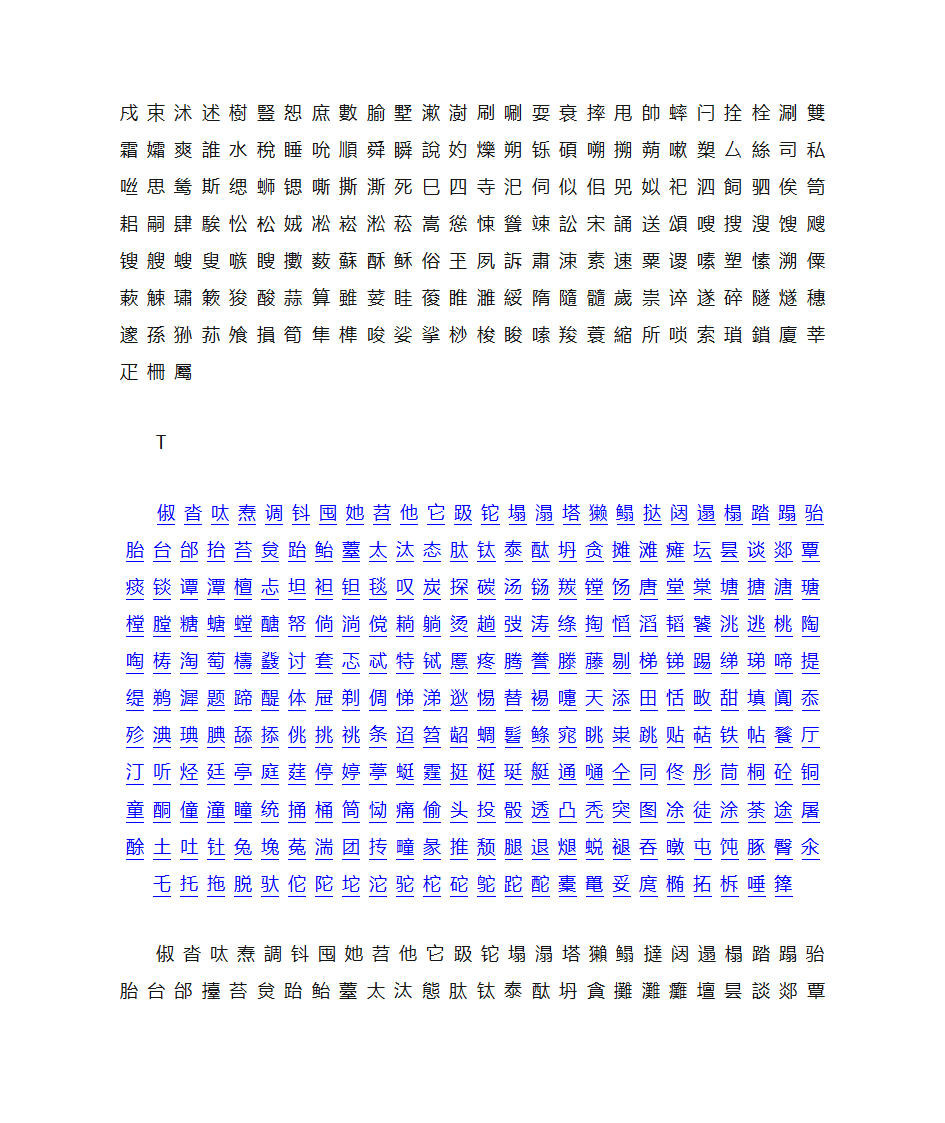 繁体字的汇总第20页