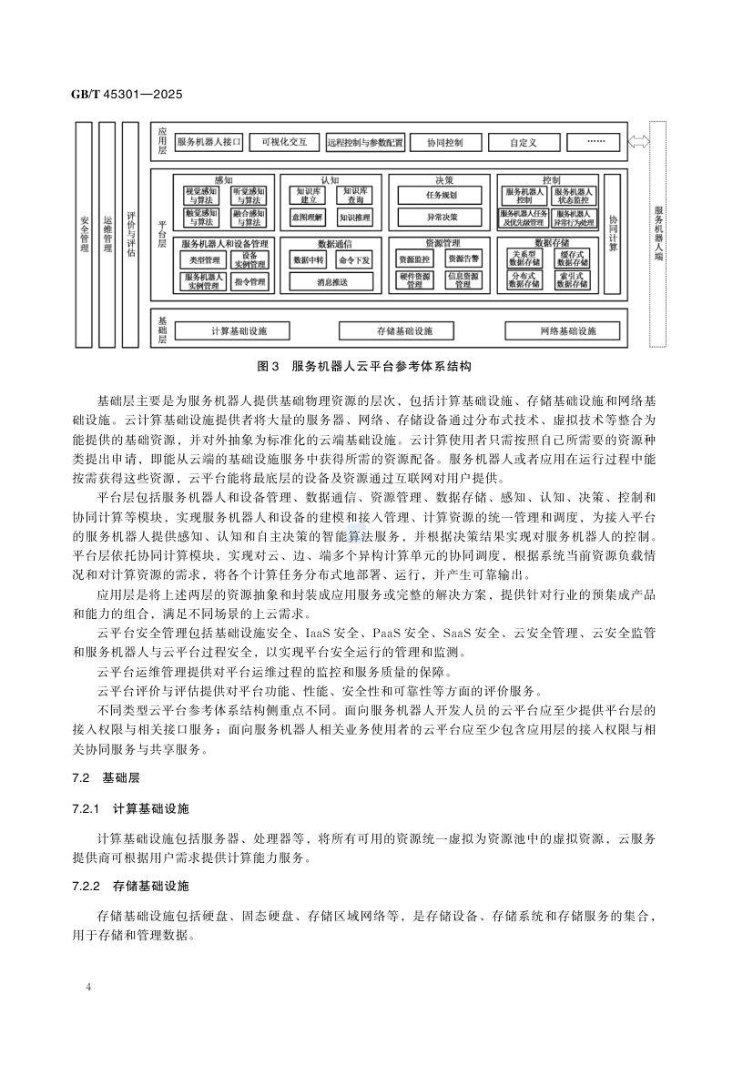服务机器人云平台分类及参考体系结构GBT45301-2025第10页