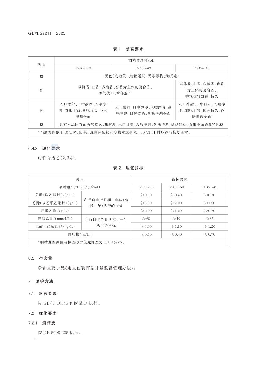 五粮液酒GBT22211-2025第12页