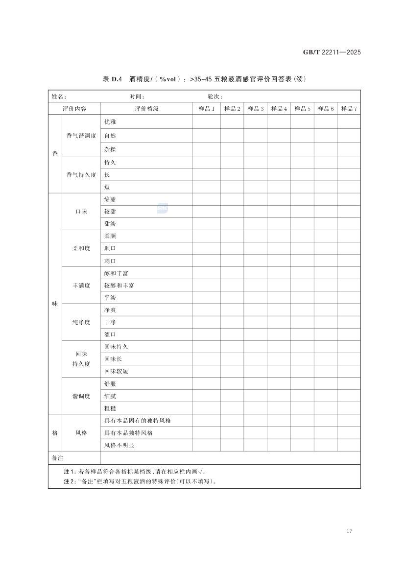 五粮液酒GBT22211-2025第23页