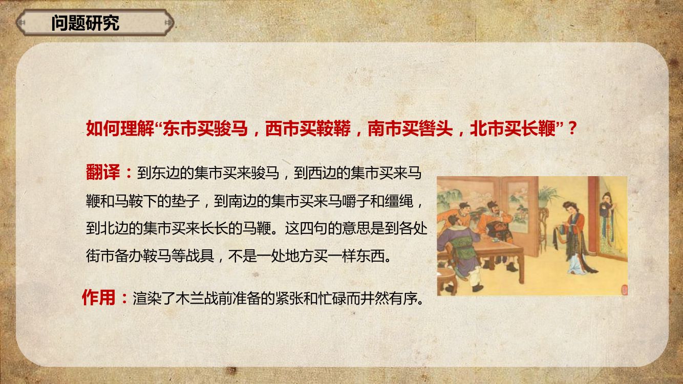 《木兰诗》教学课件第19页