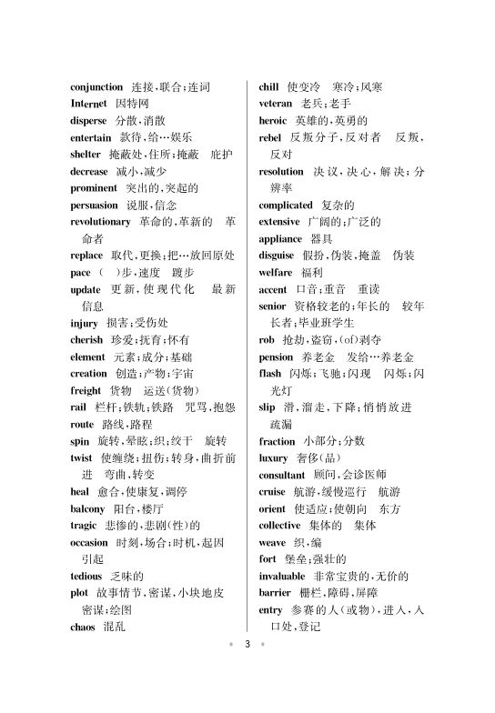 六级高频词汇第3页