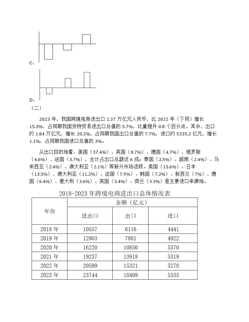 2025年浙江省公务员录用考试《行测》题（C类）第41页