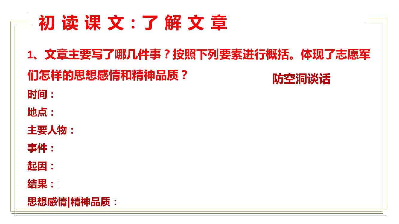 《谁是最可爱的人》教学课件第11页