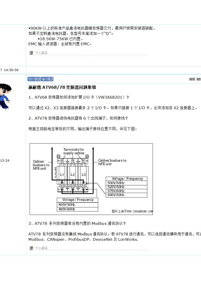 施耐德变频器问题解答第13页