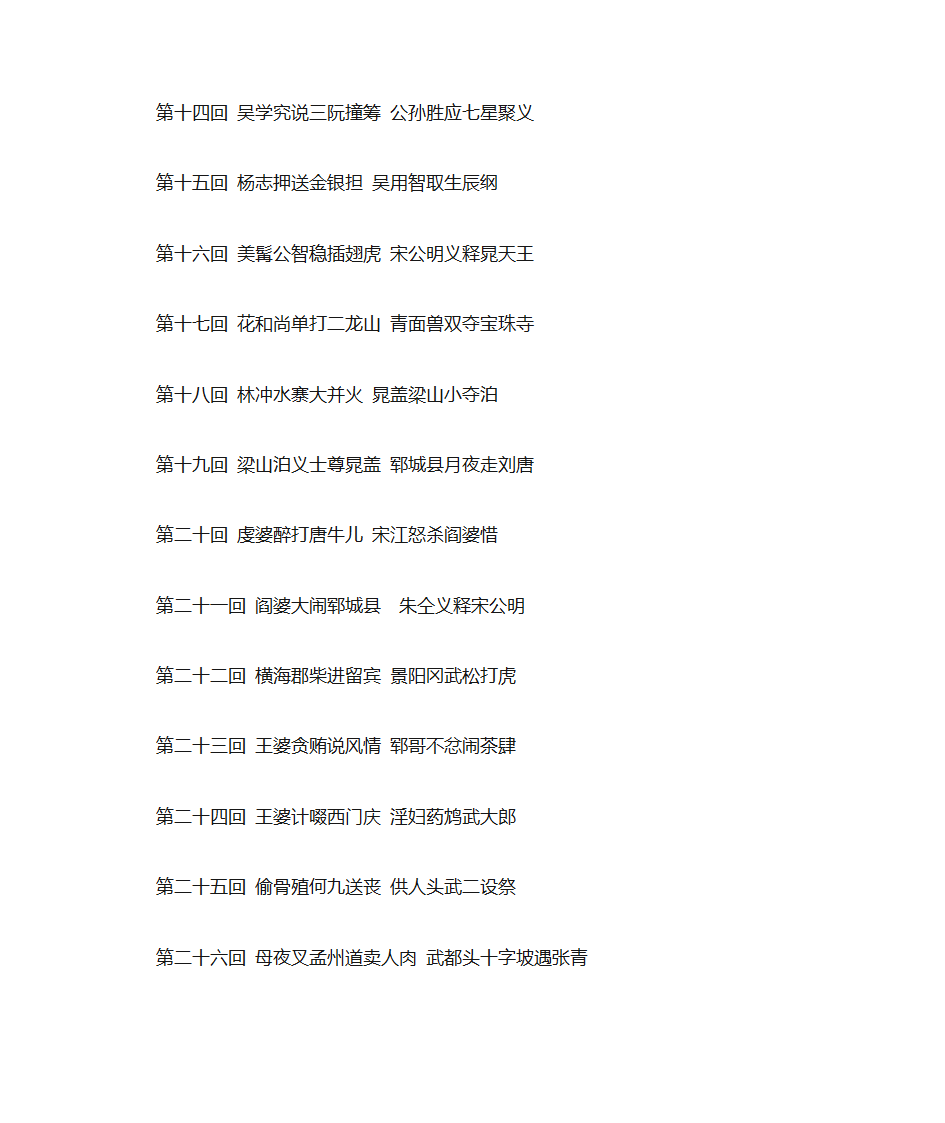 水浒传所有回目第2页