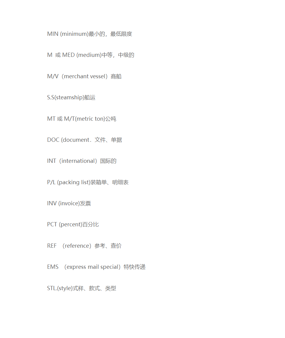 外贸英语函电范本第8页