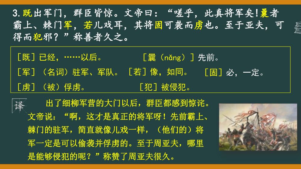 《周亚夫军细柳》教学课件第22页