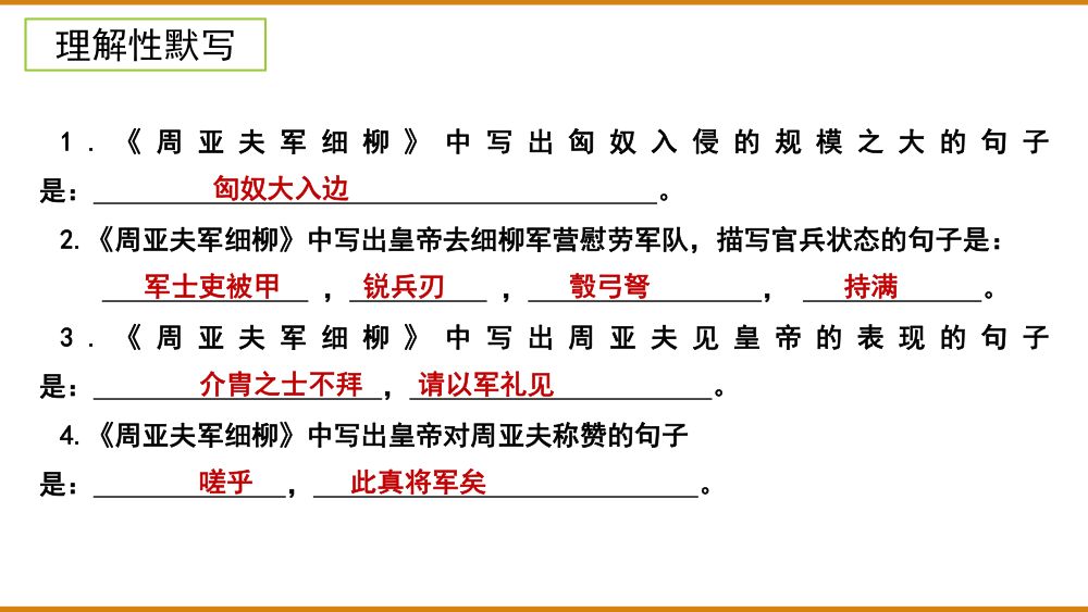 《周亚夫军细柳》教学课件第31页