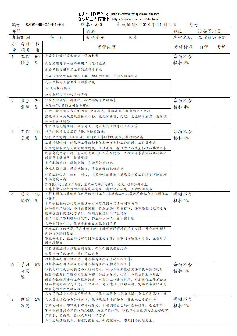 汽车销售服务公司绩效考核管理规定第82页