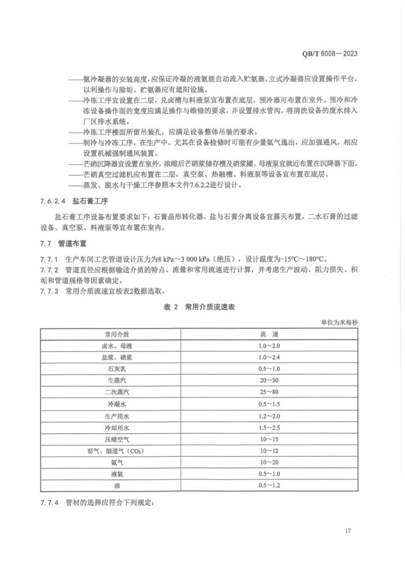 真空制盐厂设计规范QBT6008-2023第21页