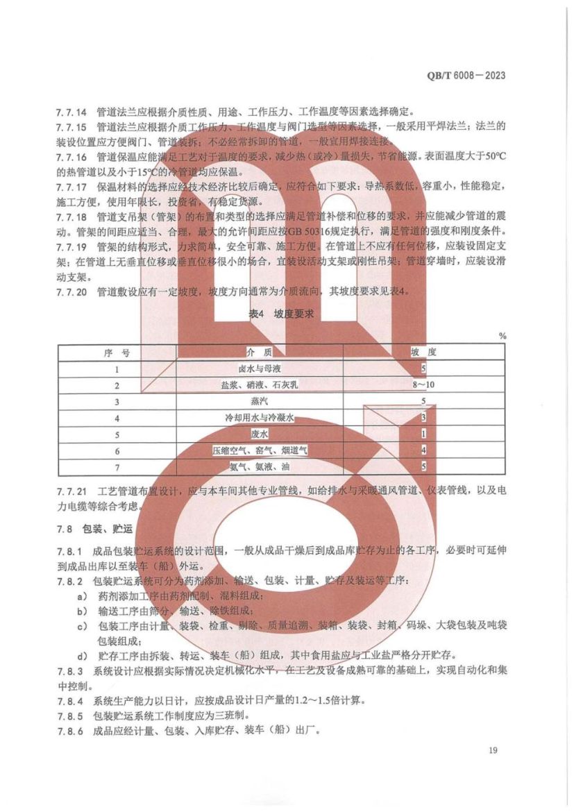 真空制盐厂设计规范QBT6008-2023第23页