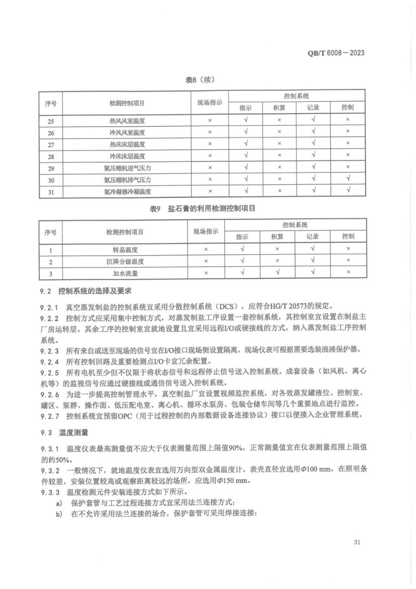 真空制盐厂设计规范QBT6008-2023第35页