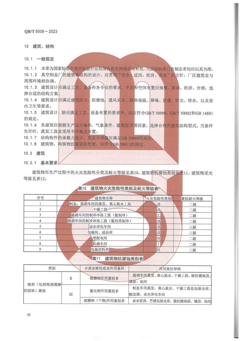 真空制盐厂设计规范QBT6008-2023第40页