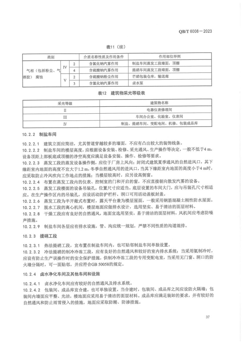 真空制盐厂设计规范QBT6008-2023第41页