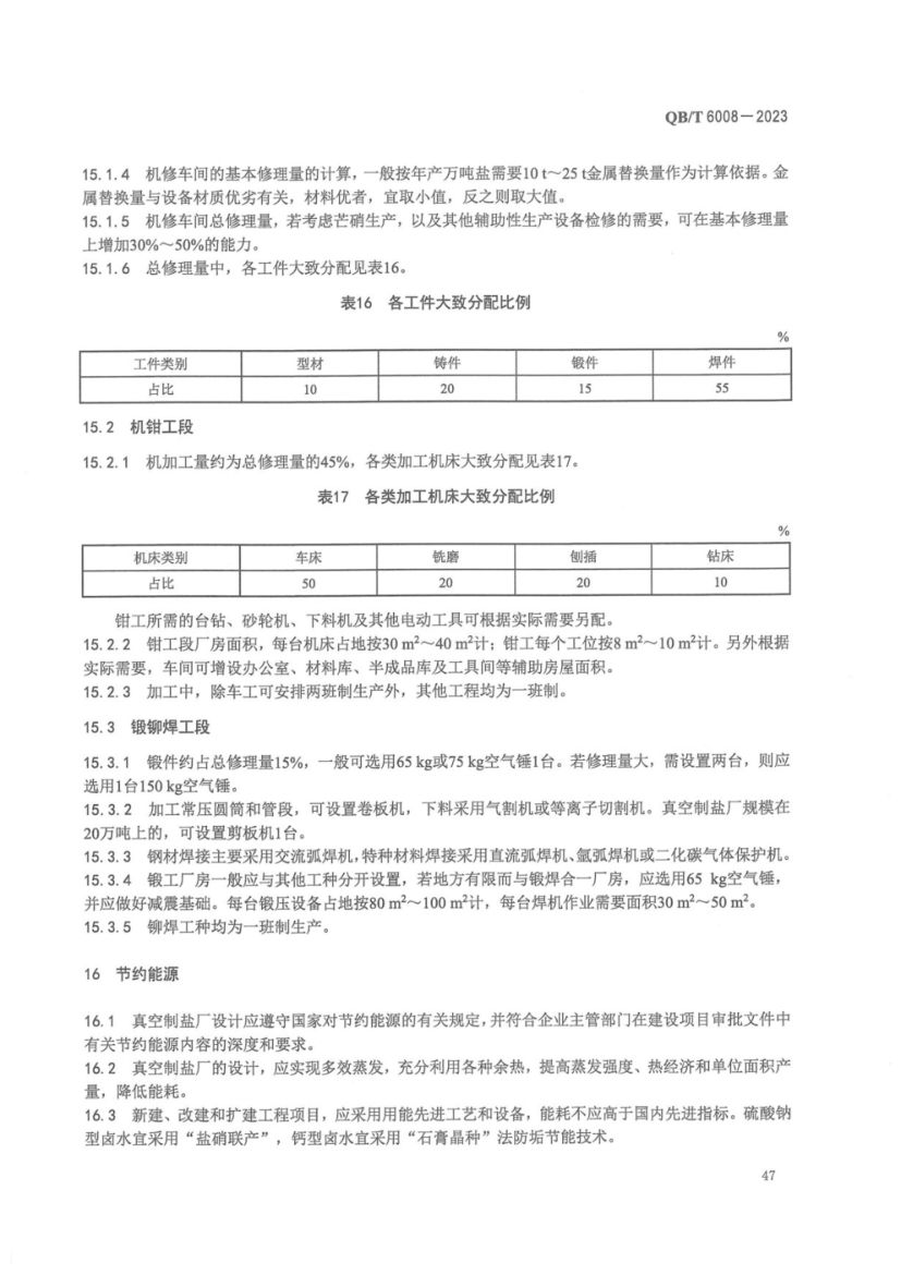 真空制盐厂设计规范QBT6008-2023第51页