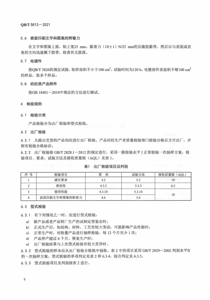不锈钢真空烤瓷保温杯QBT5613-2021第12页