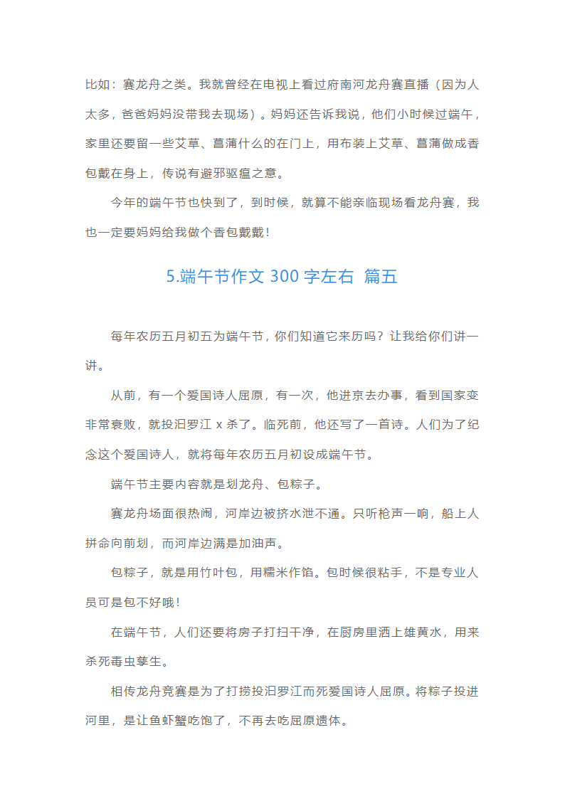 端午节作文300字左右（通用15篇）第4页