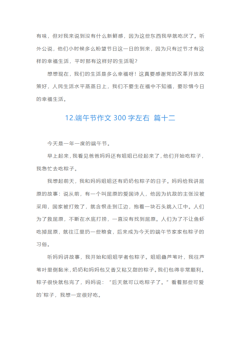 端午节作文300字左右（通用15篇）第10页