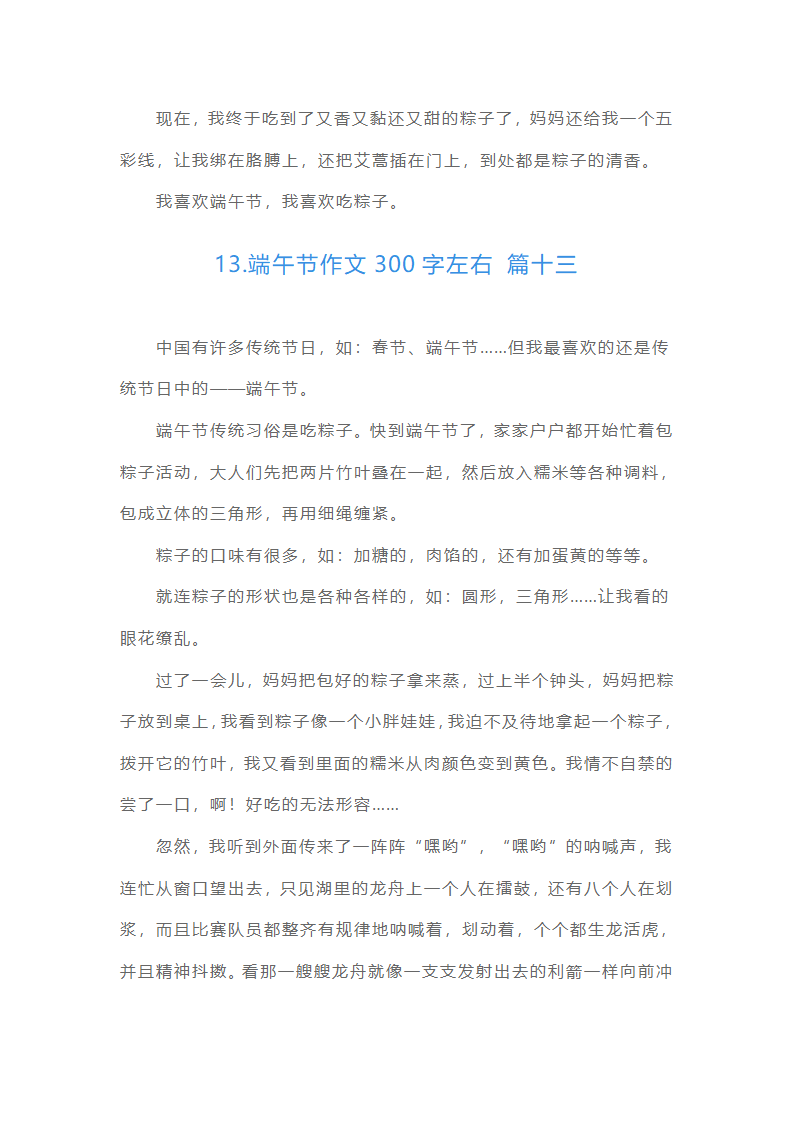 端午节作文300字左右（通用15篇）第11页