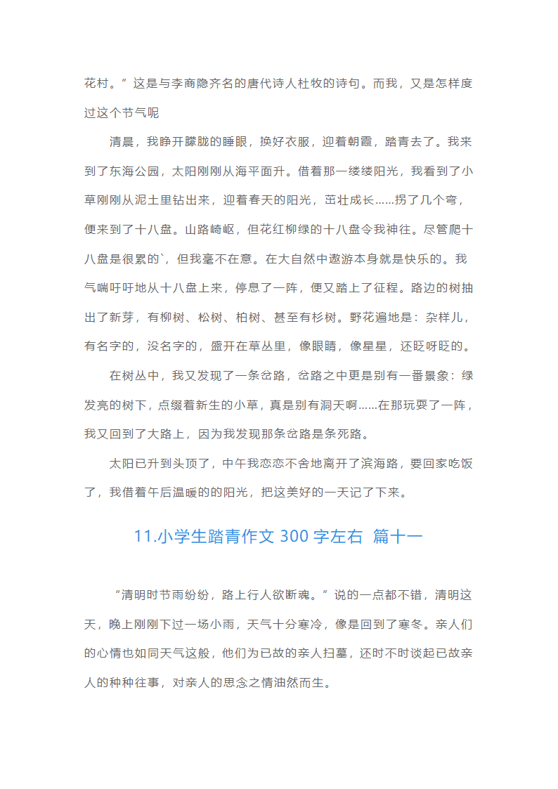 小学生踏青作文300字左右（精选15篇）第8页