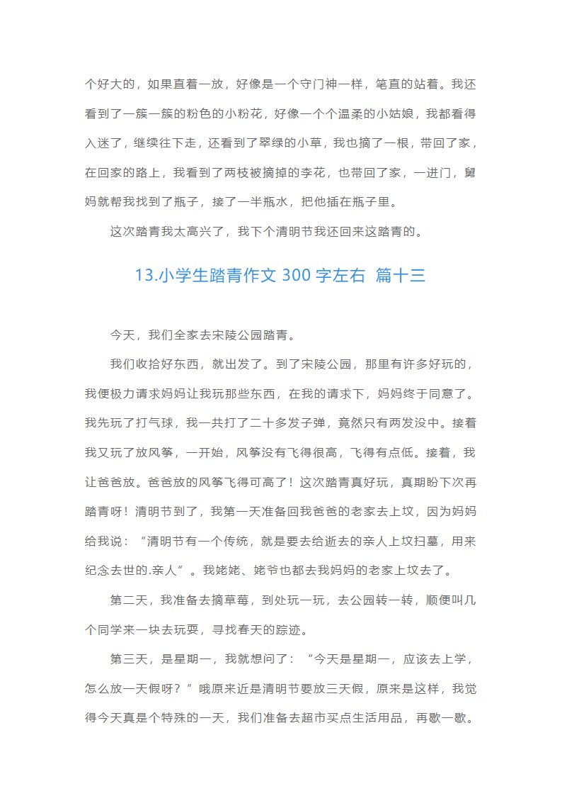 小学生踏青作文300字左右（精选15篇）第10页