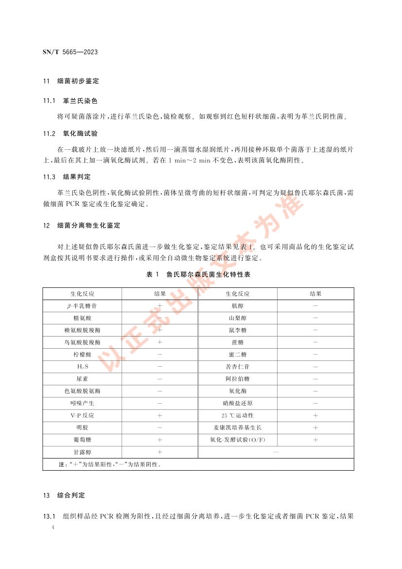 鲁氏耶尔森氏菌检测技术规范SNT5665-2023第6页