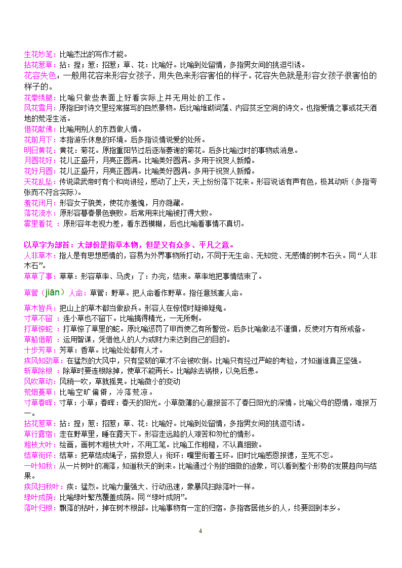 与植物有关的成语第4页