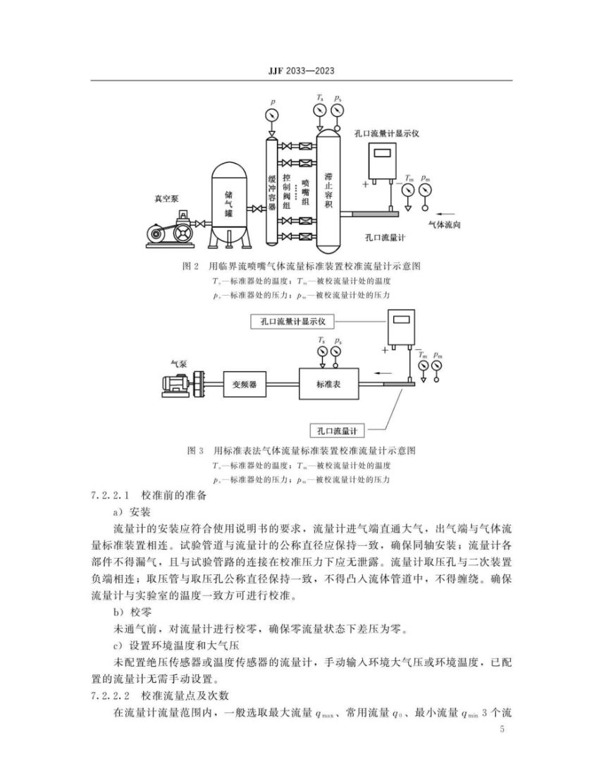 孔口流量计校准规范JJF2033-2023第10页