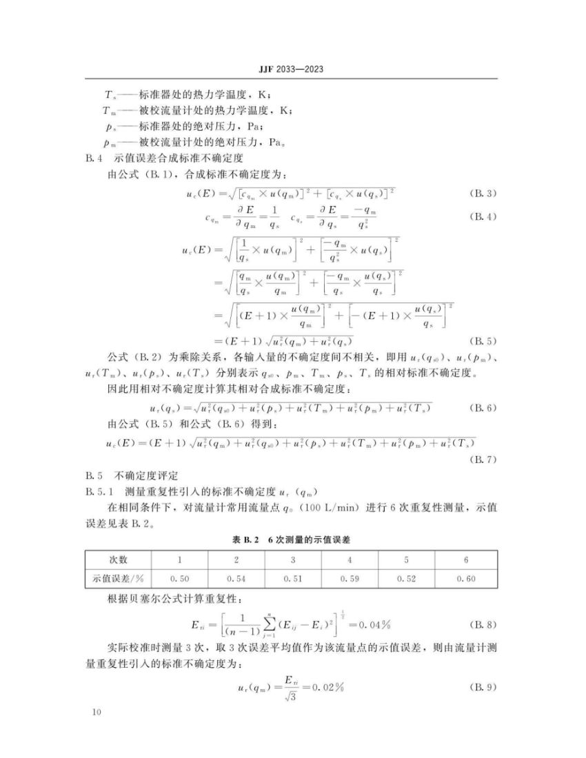 孔口流量计校准规范JJF2033-2023第15页