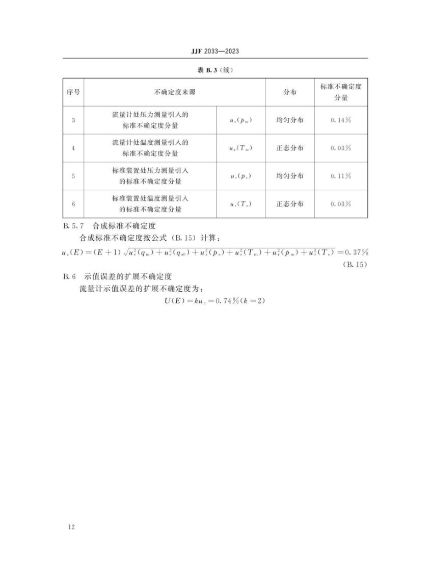 孔口流量计校准规范JJF2033-2023第17页