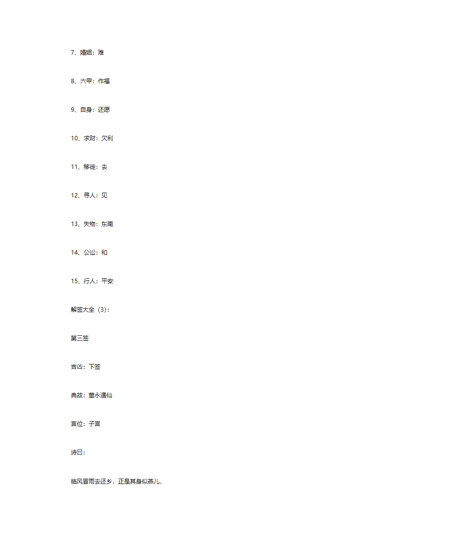 解签大全(解100签)-上部分第4页