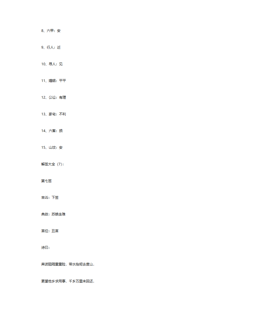 解签大全(解100签)-上部分第11页