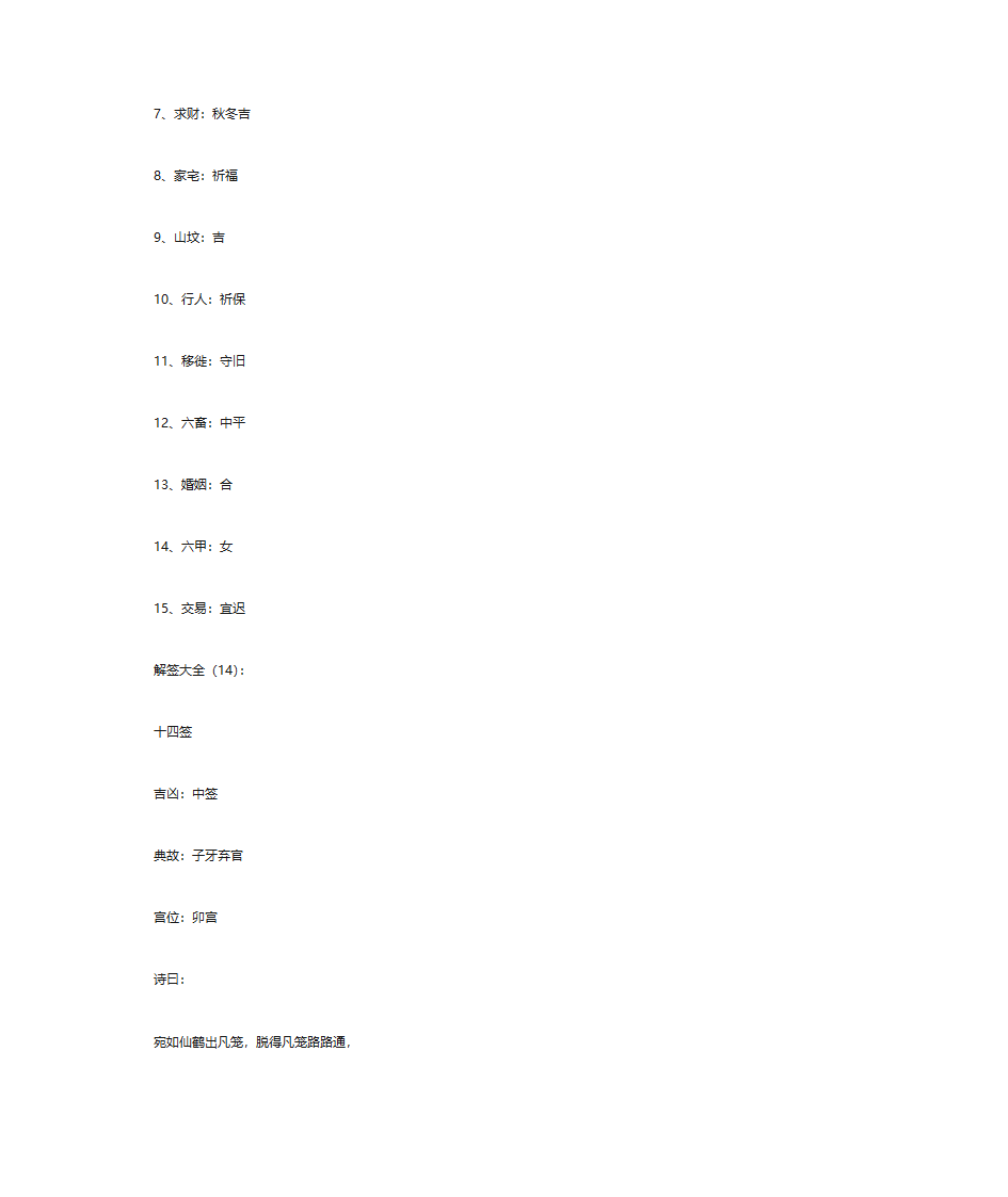 解签大全(解100签)-上部分第23页