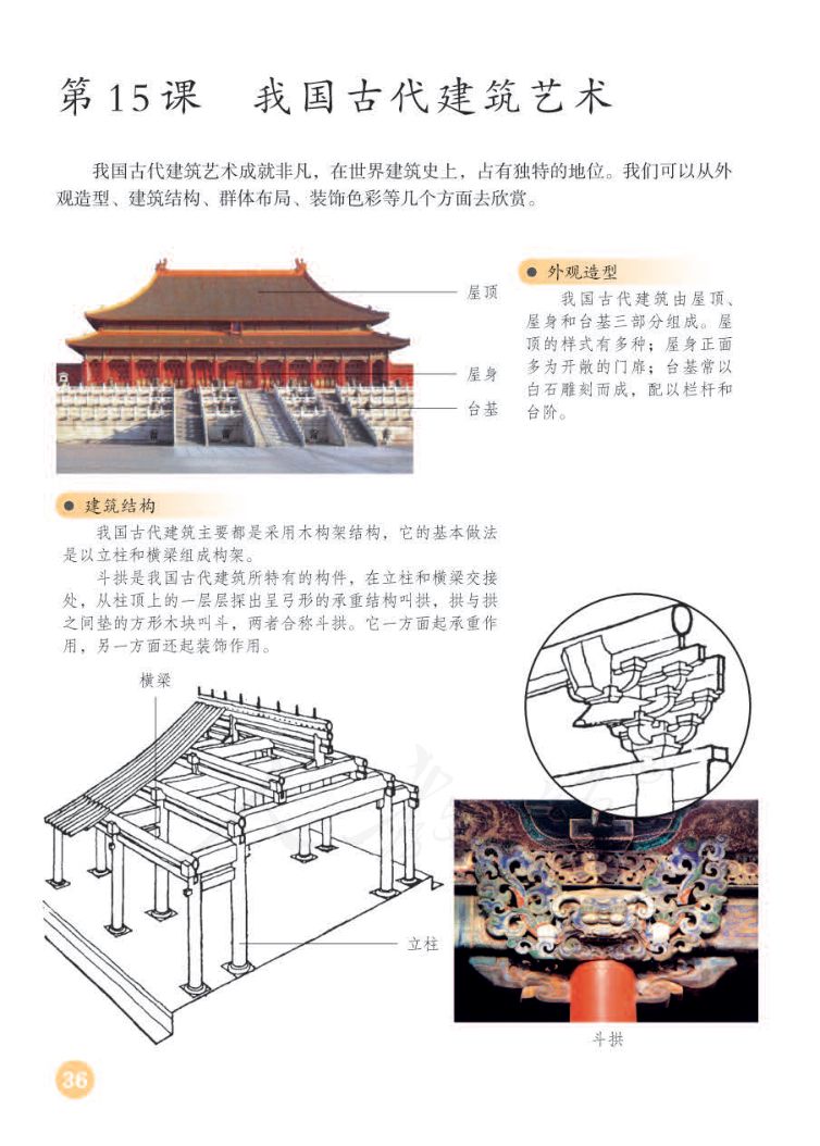 小学美术六年级下册人教版课本第40页