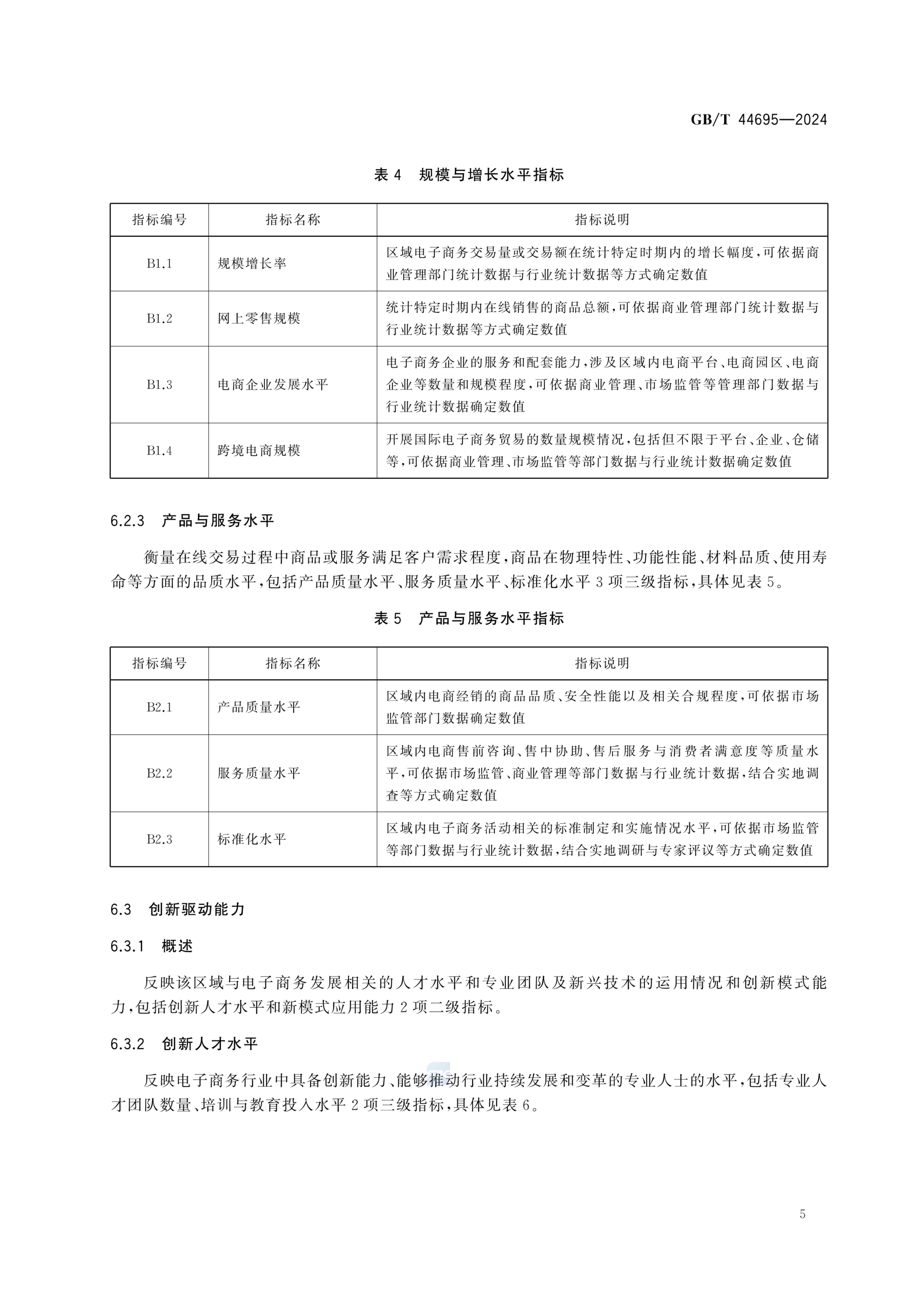 电子商务发展指数指标体系GBT44695-2024第11页