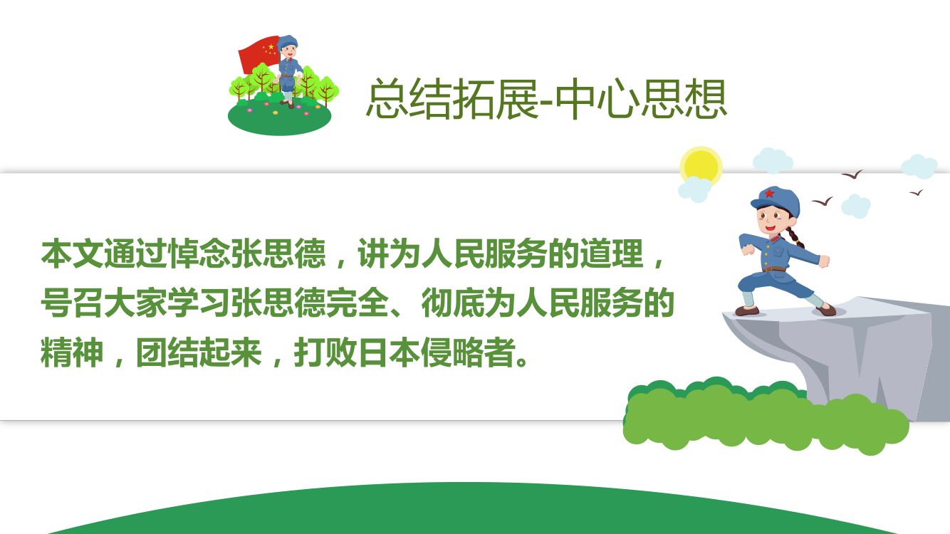 《为人民服务》教学课件第22页