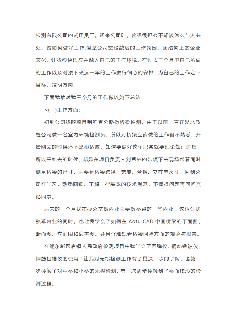 技术监测员工工作总结第48页