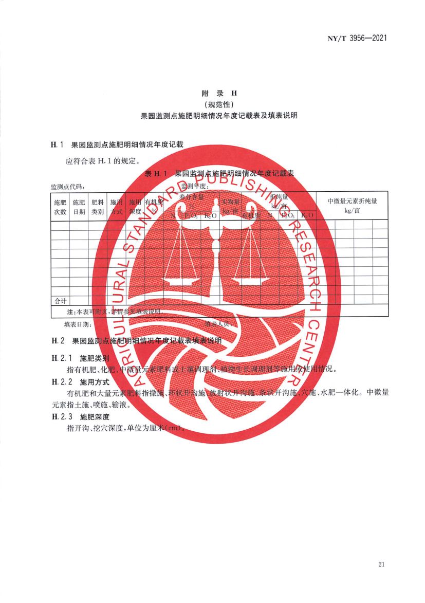 果园土壤质量监测技术规程NYT3956-2021第23页