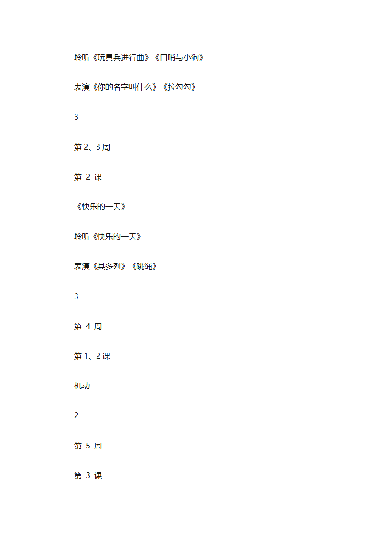 一年级上册音乐教学计划汇编（精选27篇）第45页