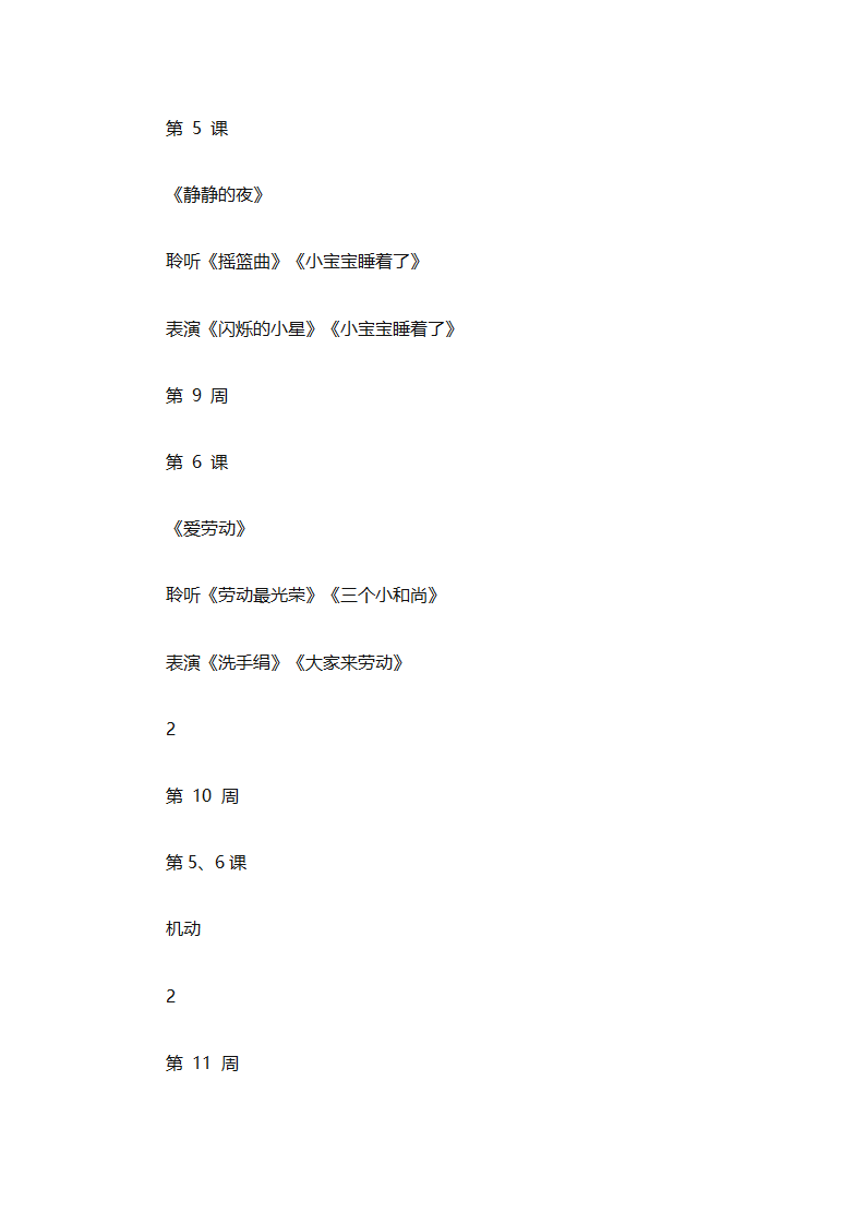 一年级上册音乐教学计划汇编（精选27篇）第47页
