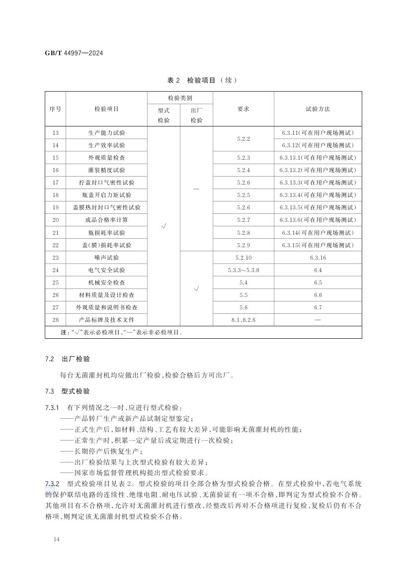直线式无菌灌装封盖机通用技术要求GBT44997-2024dz第16页